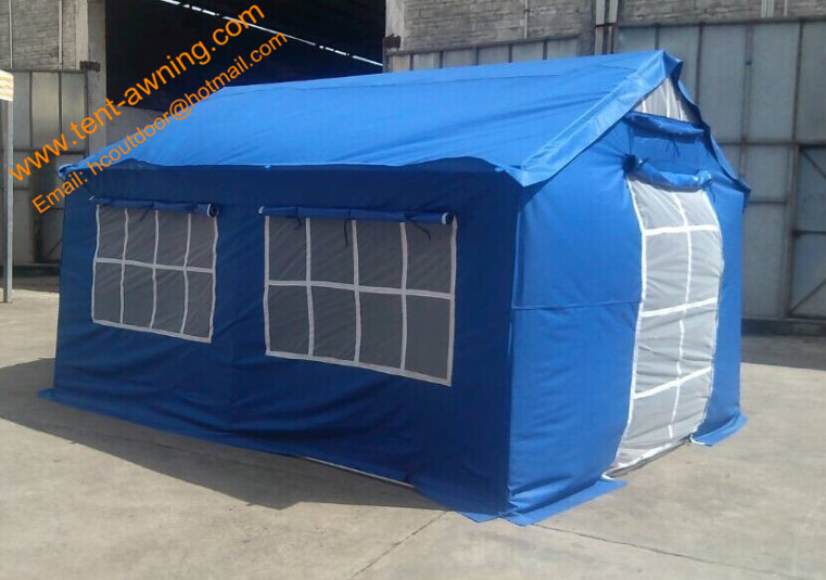 Outdoor Relief Refugee Tent 3x4m Waterproof UV Resistance Emergency Disaster Tents