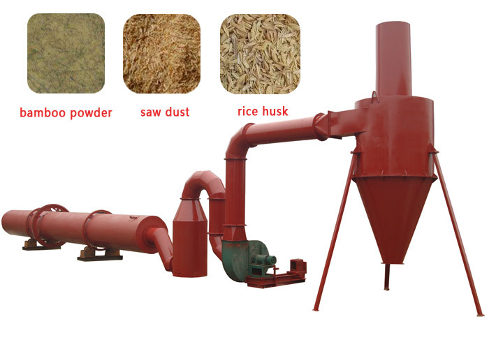 Sawdust Rotary Kiln Rotating Cylinder Biomass Dryer