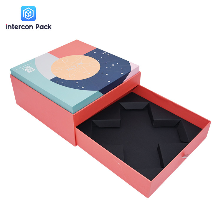 TUV Magnetic Closure Gift Box , Environmental Friendly Cardboard Drawer Box