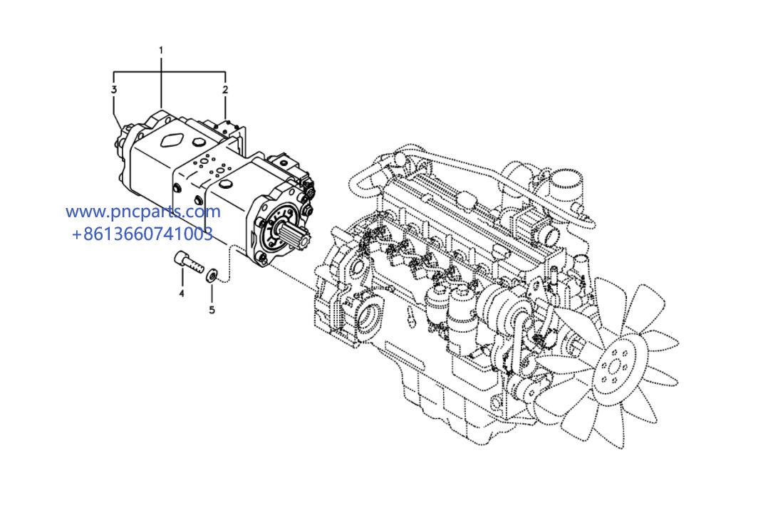 Volvo EC180B Excavator Hydraulic Pump Unit VOE14533644 EC160B K5V80DT