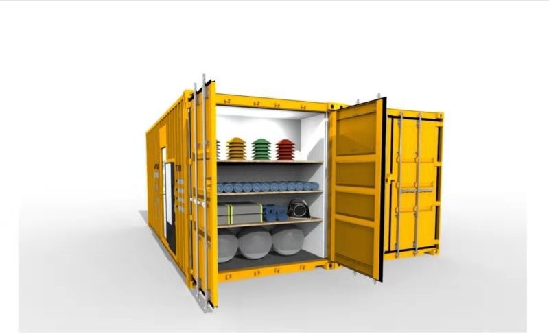 Gym 3D 20gp Prefab Storage Container Homes