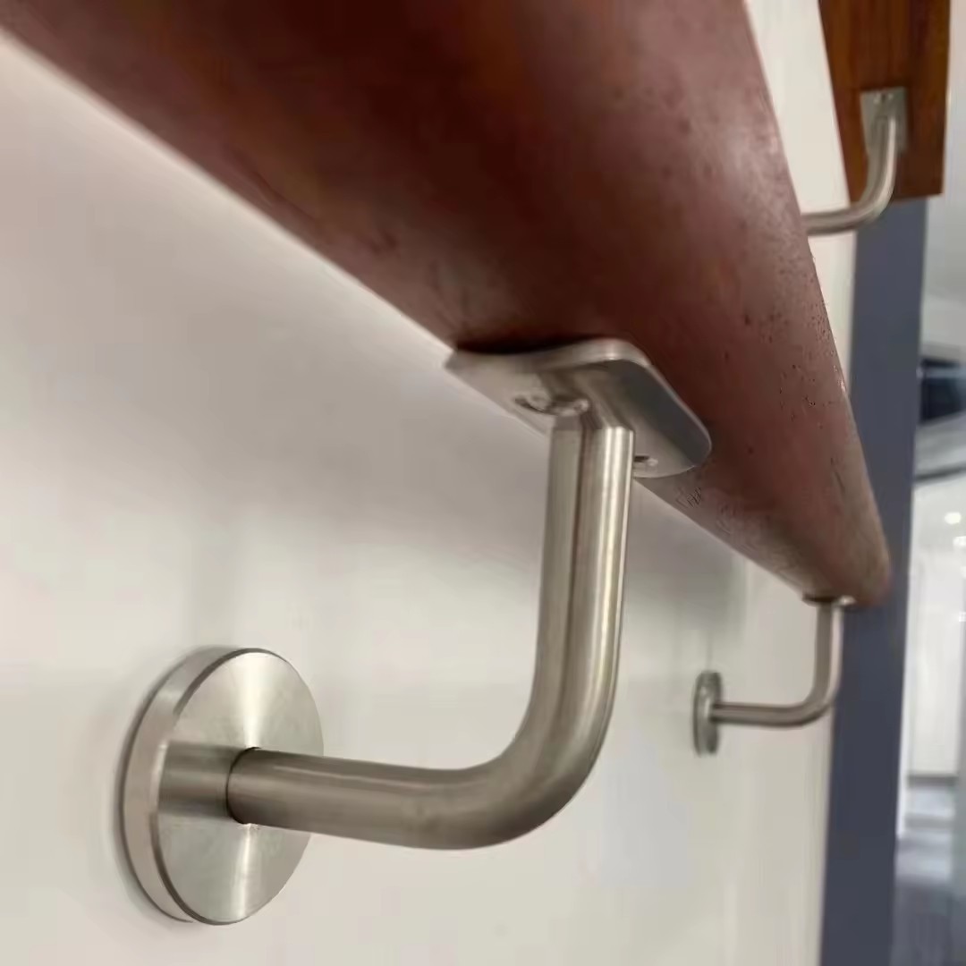 Customized Stair Parts Stainless Steel Wall Mounted Circular Pipe Handrail Bracket