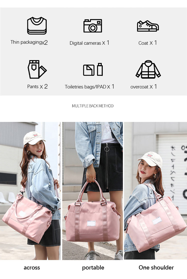 Waterproof Travel Garment Duffel Bag Custom Logo Sport Fitness Tote Bag Large Capacity