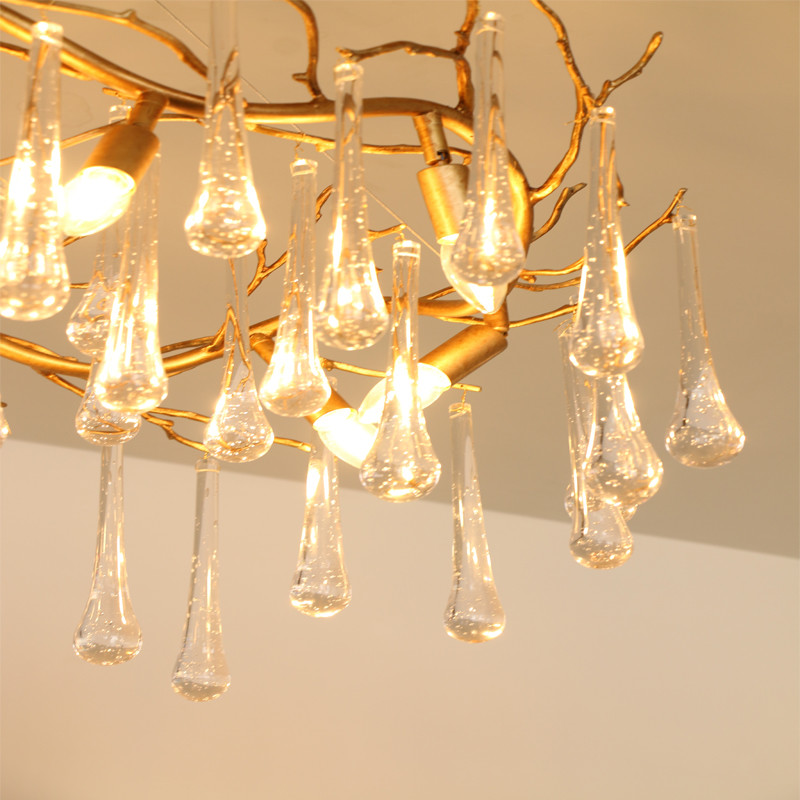40W Luxury Crystal Ceiling Lights Hanging Mounted 110V - 240V