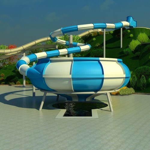 ODM Outdoor Games Play Home Swimming Pool Games Play Items Fiberglass Water Slide