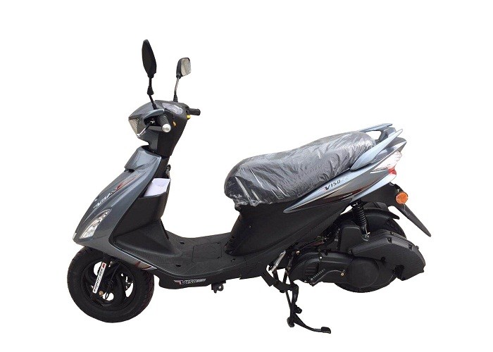 125cc 150cc Engine Gas Motor Scooter Ash Plastic Body Black Alloy Wheel