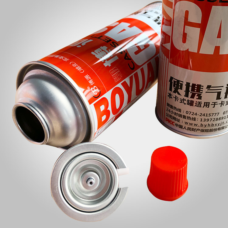 Tinplate Butane Gas Tank with CMYK 4 Color and Panton Color 1 X Canister
