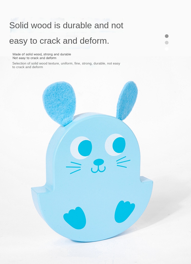Wooden Rabbit Balance Building Block Radish Pulling Game