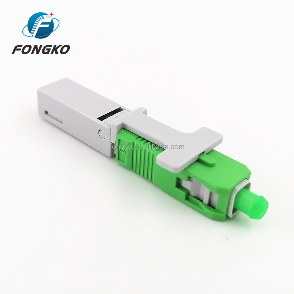 Quick Field Assembly Fiber Optic Fast Connector FTTH SC APC