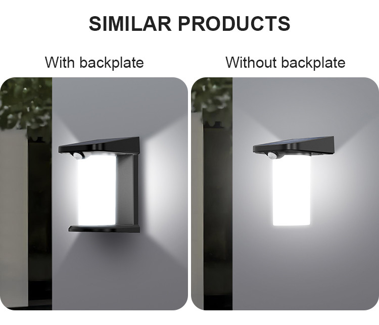 Solar Powered LED Wall Light Outdoor Motion Sensor -5 - 50℃ 80 Ra Outdoor Security Led Motion Sensor