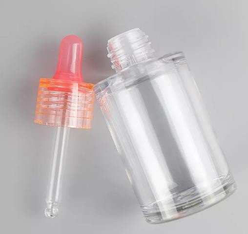 Empty 30ml Serum Essential Oil Bottle With Dropper Pink