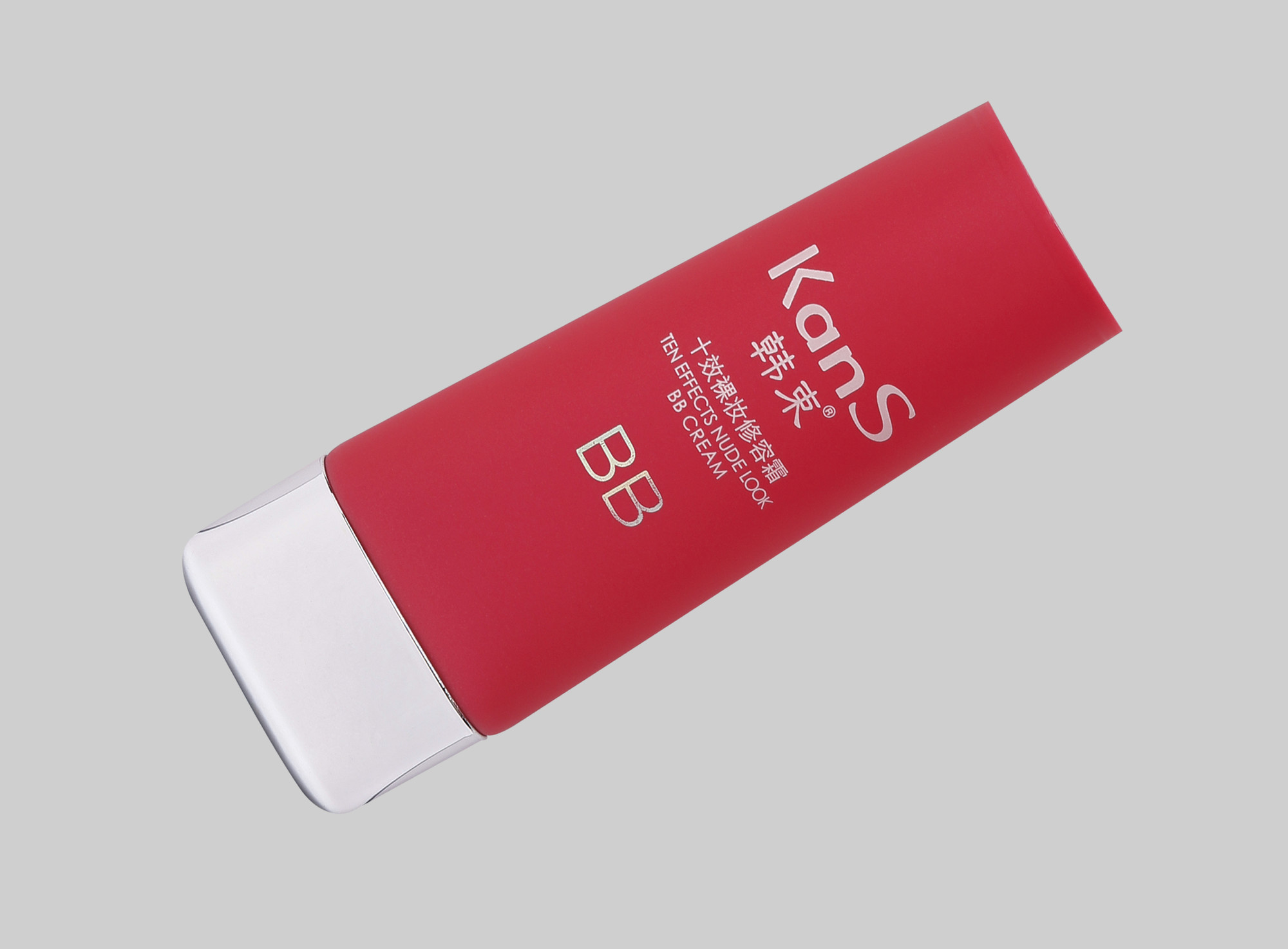PCR PE Plastic Liquid Foundation Empty Makeup Tubes D35mm 35-100ml With Electroplate Super Flat Cover Plastic Oval Tube