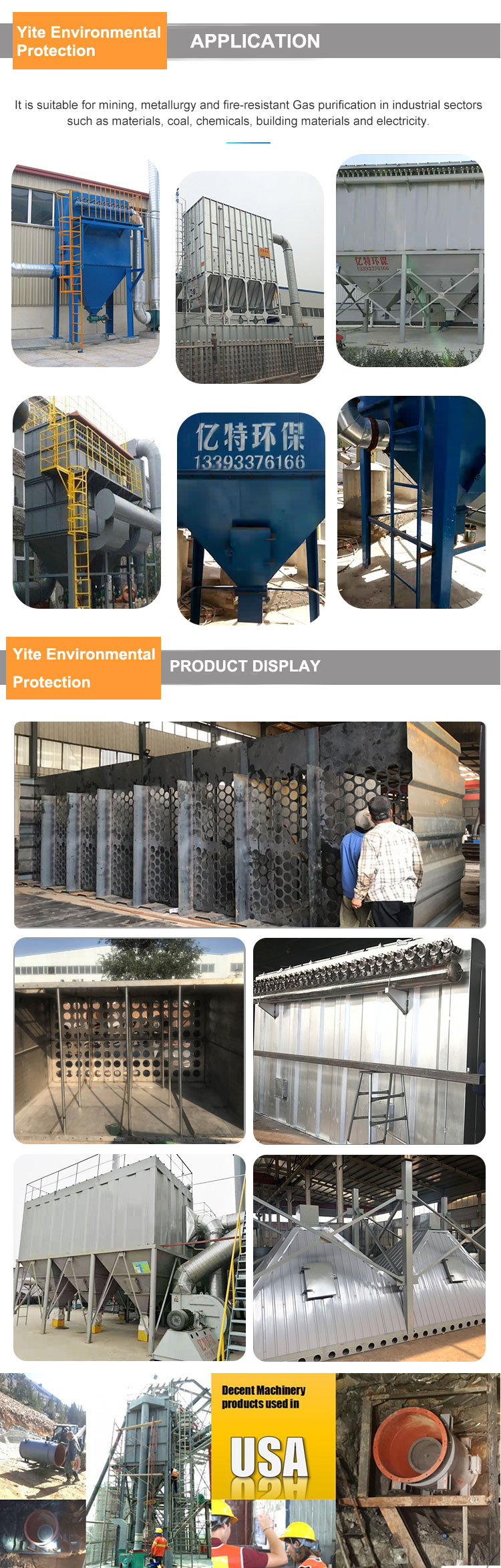 Woodworking Air Filtration System with Automatic Clean Dust Filters 3500*2080*4600 mm