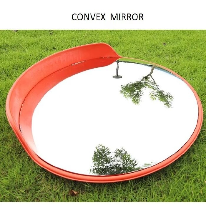 PC ABS Road Convex Mirror Circle Shape Road Curved Mirror For Driveway