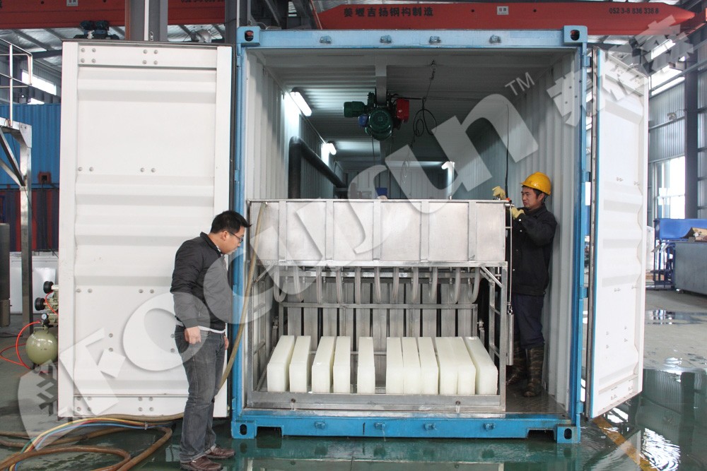 Automatic 10 Ton Cylindrical Ice Maker for Ice Storage Capacity of 10000kg by FOCUSUN