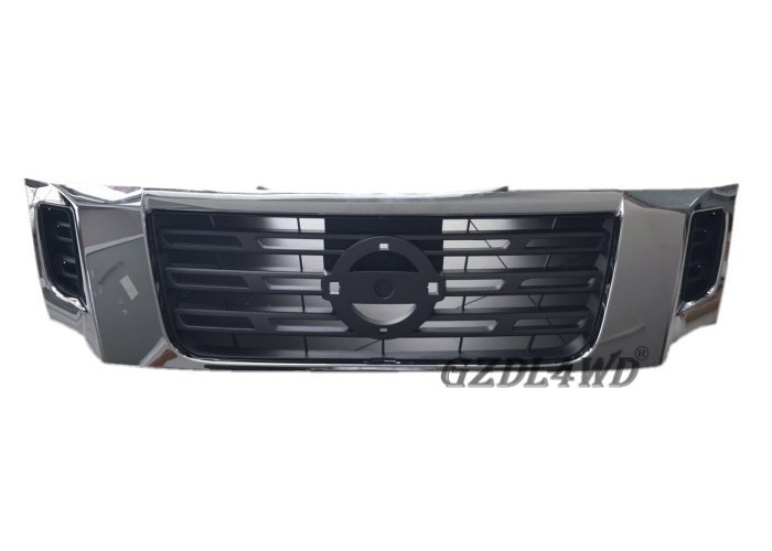 ABS Plastic Chrome Grille Guard Front , Custom Mesh Grills For Nissan Navara NP300