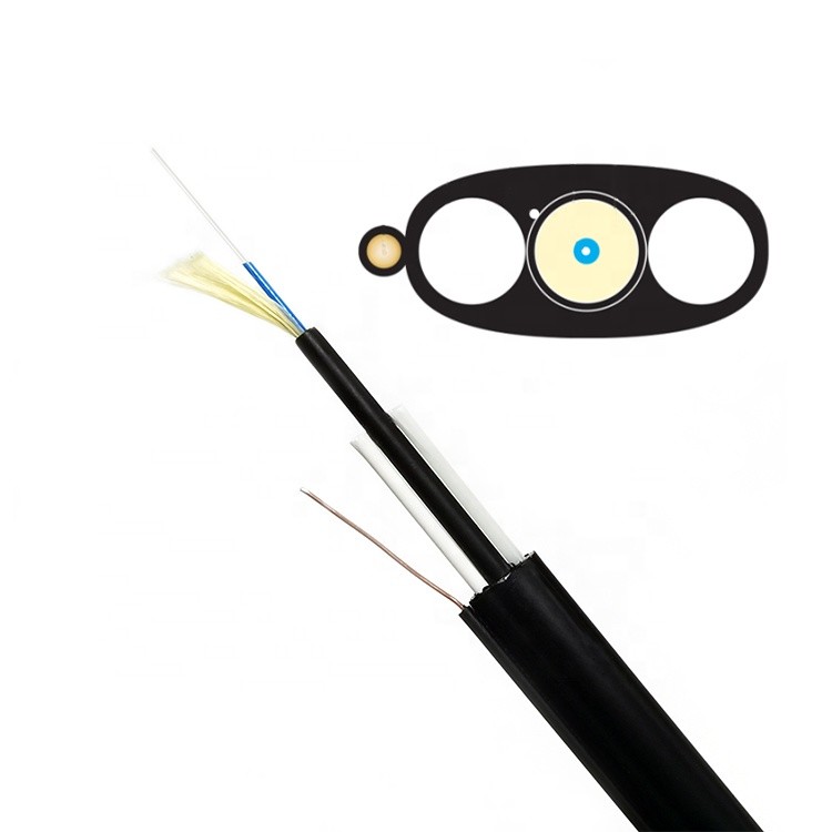 SST 100ft Single Mode Drop Cable FTTH Rugged Outdoor With Optitap