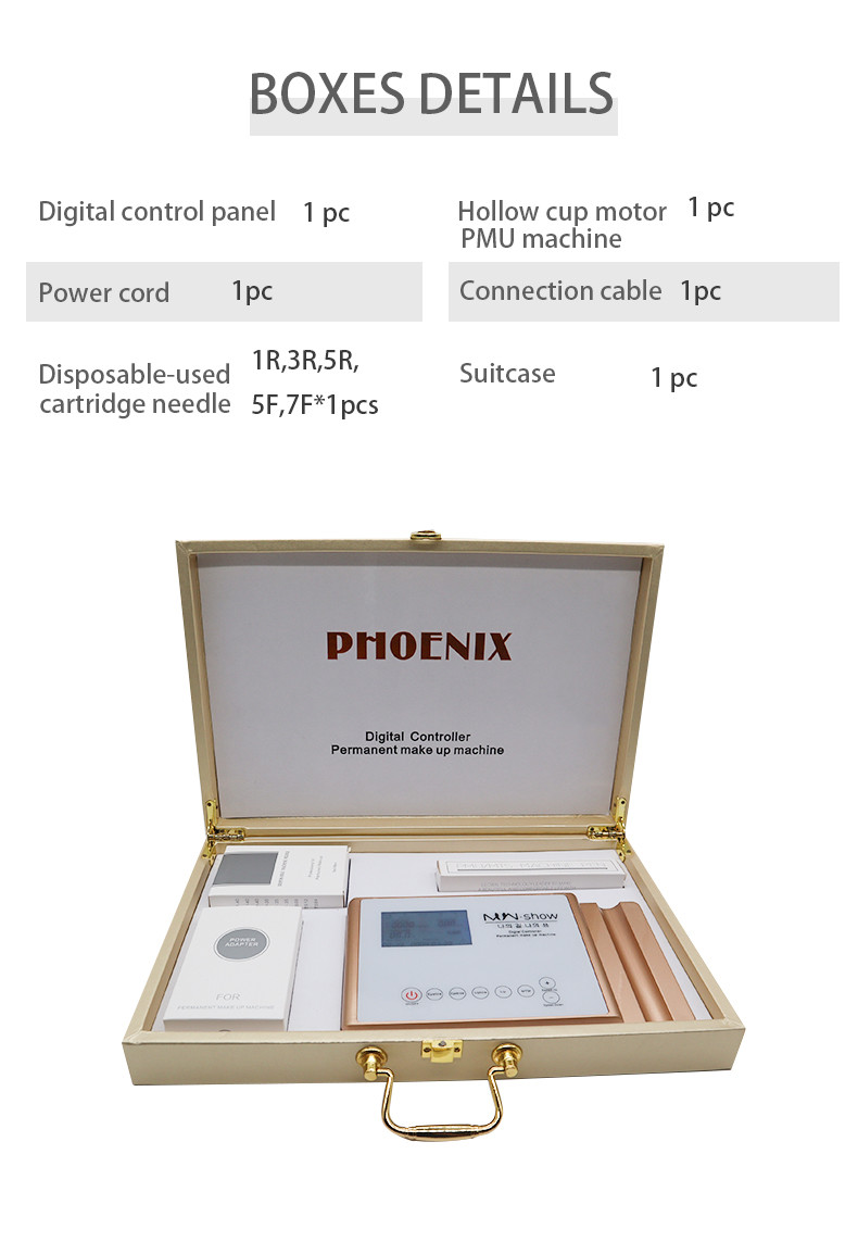 Rechargeable Digital Control Permanent Make Up Machine Kit With Touch Screen