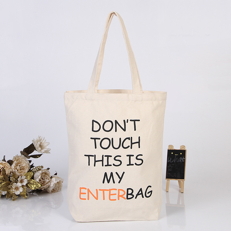 ODM Foldable Eco Canvas Bags Cotton Canvas Tote Shopper Bag