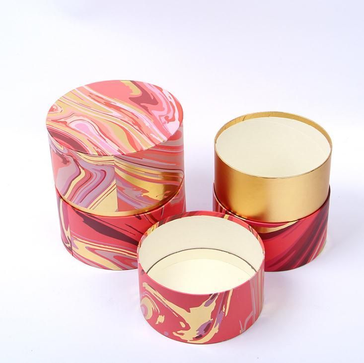 China Wholesale Round Shape Cardboard Gift Paper Box for Packaging, Free Samples Available Storage Box for Cookies/Chocolate/Candies