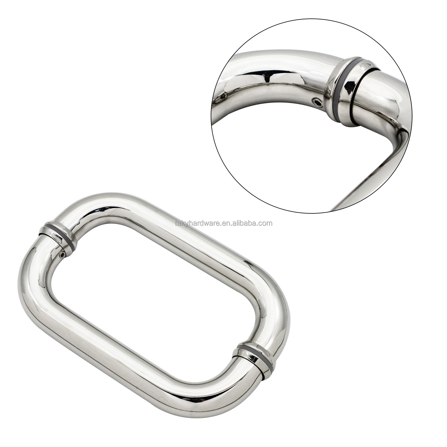 Durable Aluminum Double Sided Glass Door Pull Handles for Out Door Applications
