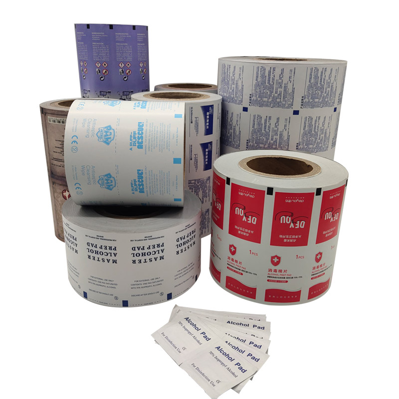 Medical Aluminum Foil Paper for Alcohol Antiseptic Wipes in 1-9 Color Options