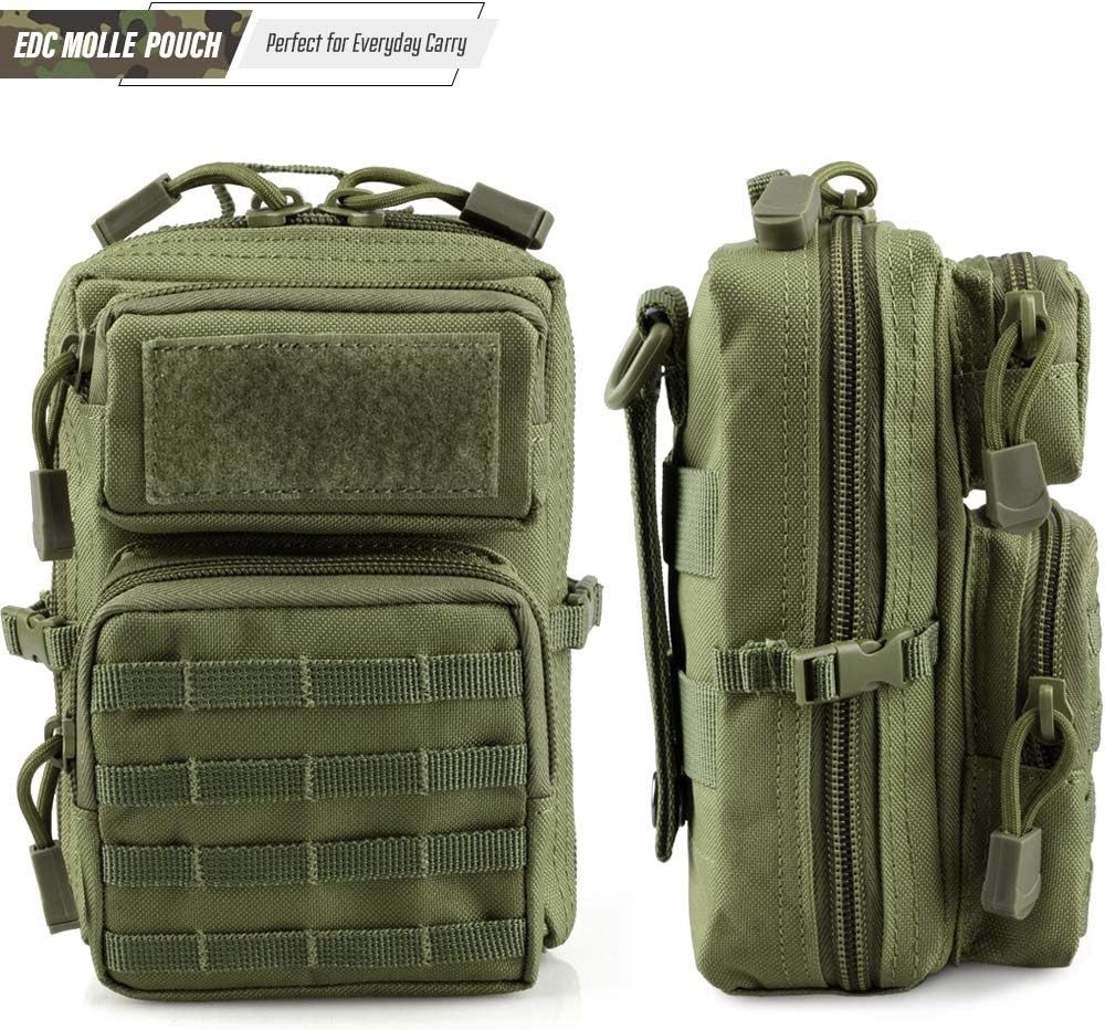 Tactical Molle Utility Pouch, EDC Tool Pouch Tactical Phone Pouches Mini Waist Pouches Medical EDC IFAK Pack Design