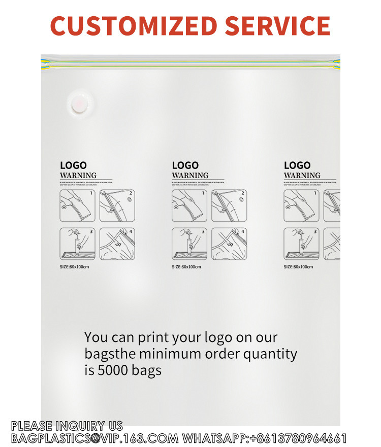 Factory Price Eco Friendly Space Saver Compressed Bag Vacuum Storage Bag Set With Pump For Clothes Mattress