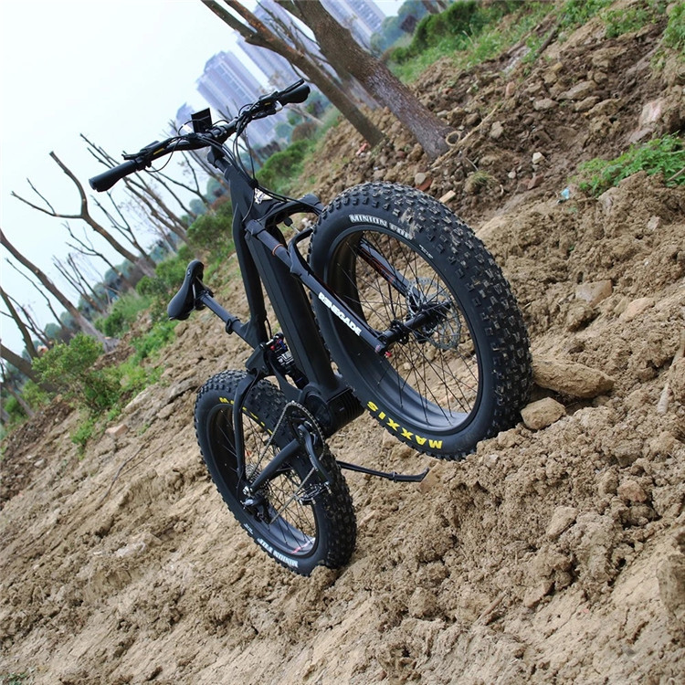 Aluminum Frame E Fat Bike , Fat Electric Bicycle With 26*4.0 Kenda Fat Tire