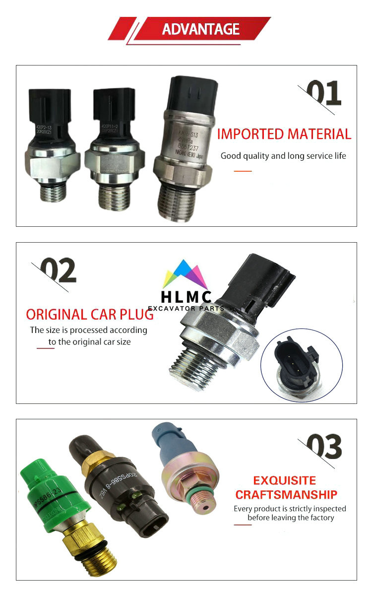 Standard Excavator Pressure Sensor 20PS586-8 4254563 12 Month Warranty