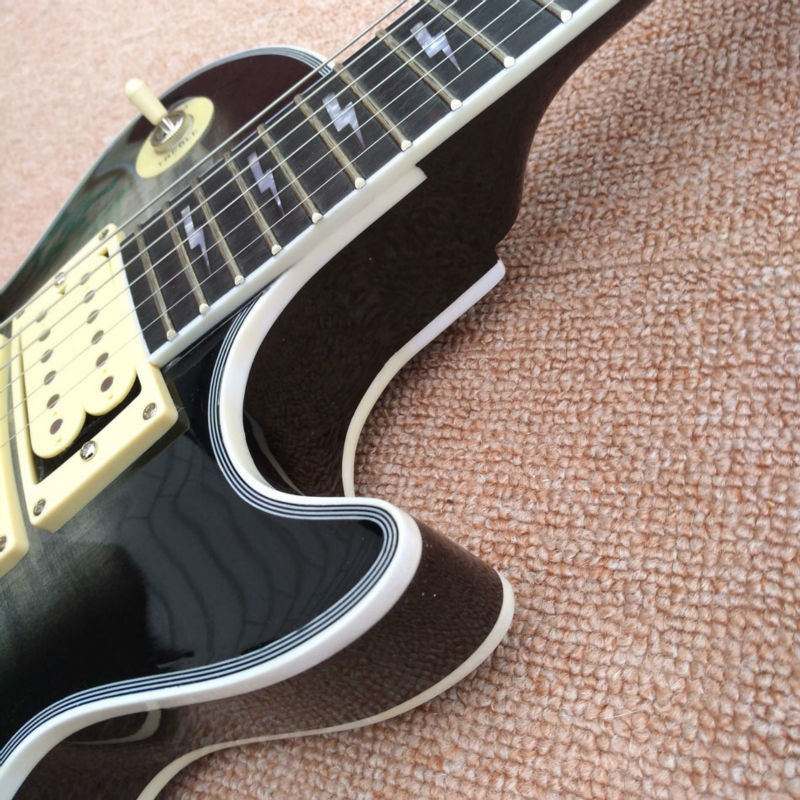 New style Ace frehley signature guitar, Ebony Fingerboard Ace frehley 3 pickups Electric Guitar, Mahogany Flame Maple BD