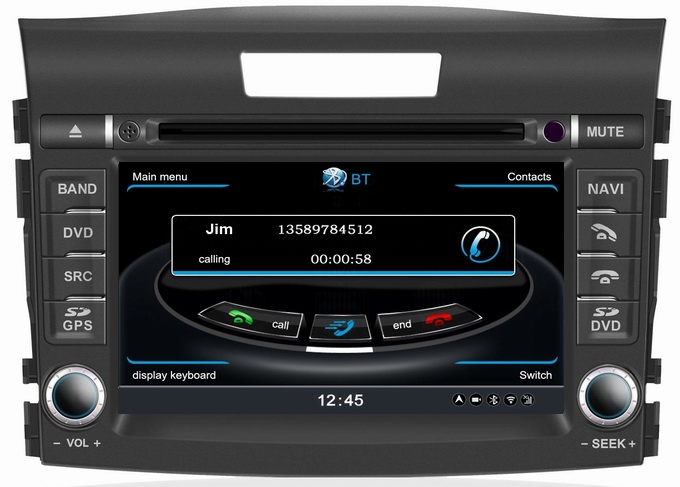 Ouchuangbo S100 Platform In Dash car DVD Radio Player Navi for Honda CRV 2012 with USB MP3