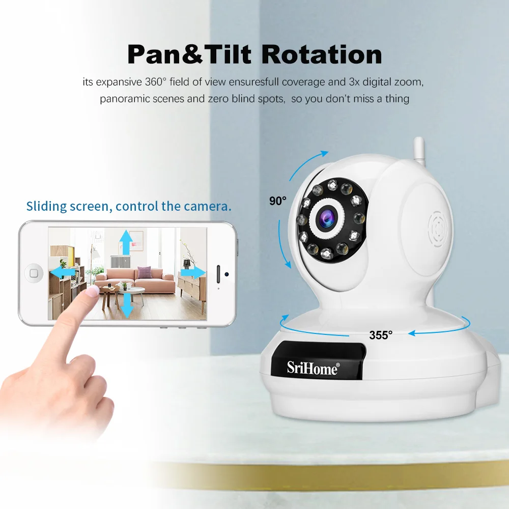 5MP 4mm Lens Spotlight Light AP Hotspot Dual-Band Wi-Fi Wireless CCTV IP Security Baby Petcamera