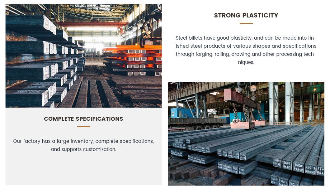 Top Steel Billet Suppliers 3sp/5sp Prime Steel Billets 150X150 for Sale