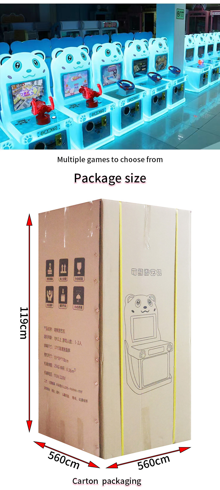 Arcade Games Video Simulator Token Coin Push Operated Single player Fishing Game