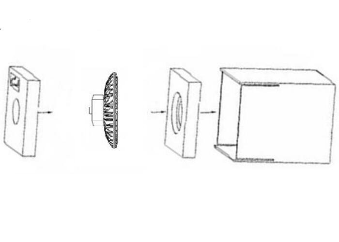 Cree UFO LED High Bay Light 100W High Light Efficiency 150Lm / W With Good Heat Dispersion