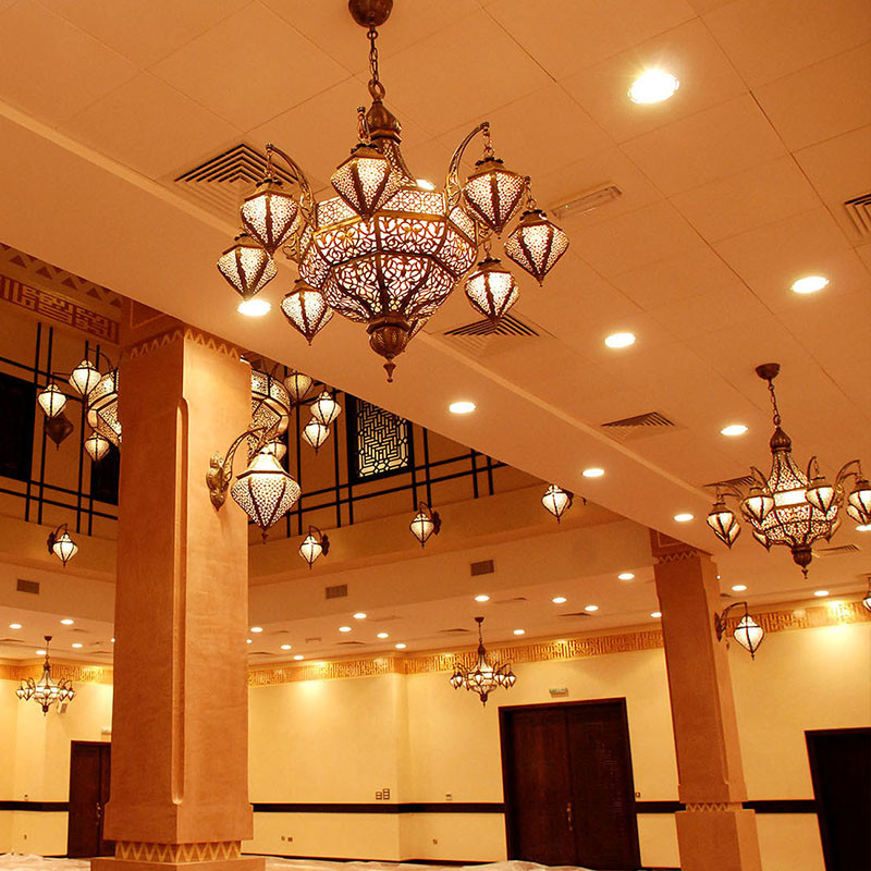 Guzhen Lighting Hotel Large Lobby Moroccan Islam Crystal Lighting Islamic Chandelier(WH-DC-54)
