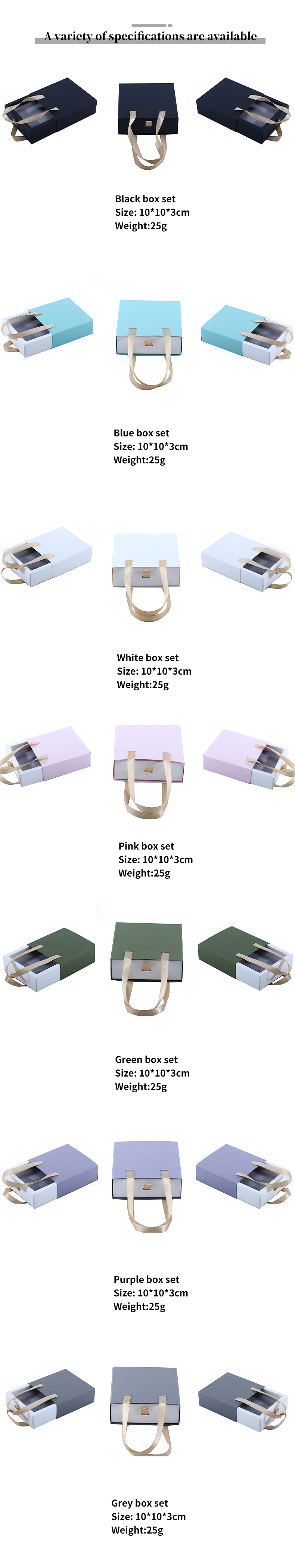 Newest Style Customized Sliding Drawer Carton for Ring Box Custom Logo Paper Case
