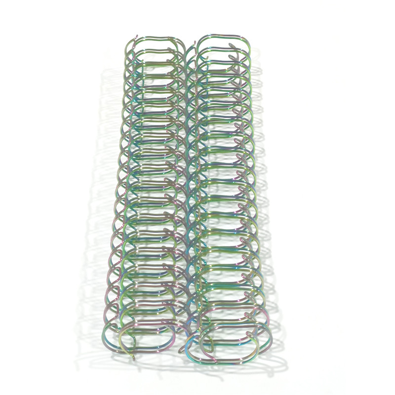 Rainbow Double Metal Spiral Binding Wire With Electroplating