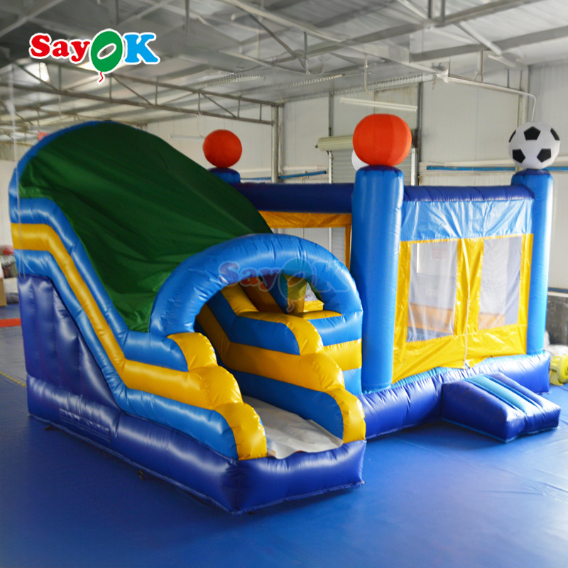 Commercial Grade Inflatable Bounce House With Slide Inflatable Bounce House Bouncy Castle For Park Toy