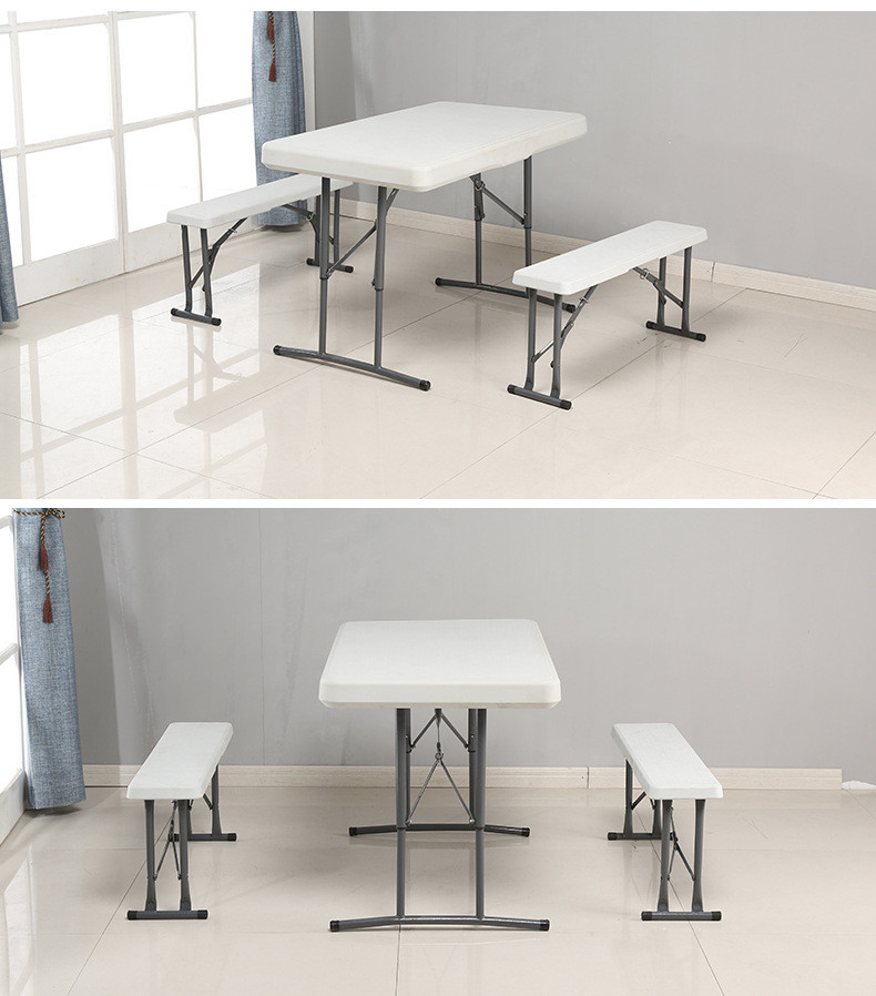 3PCS Camping Plastic Folding Picnic Table Sets With Chair