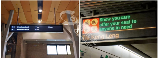 IP65 Waterproof Level 6mm Pixel Pitch LED Display Subway Station Message Signage