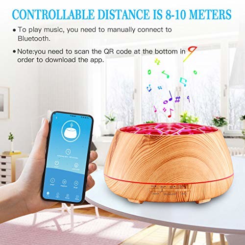 Multifunctional Ultra Quiet Bluetooth Aroma Diffuser