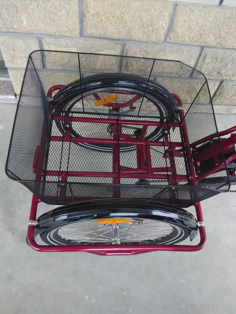 36V 10Ah Lithium Battery 3 Wheel Electric Tricycle Foldable Electric Trike For Adults