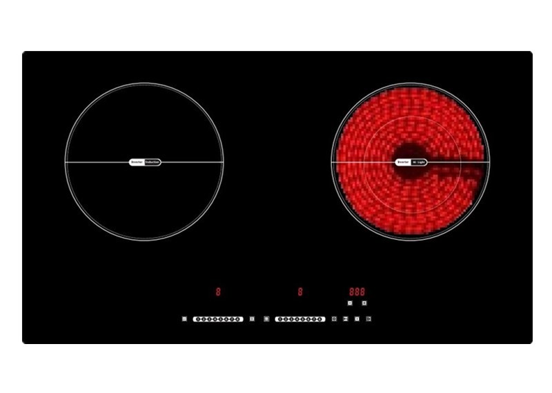 Two Elements Hybrid Ceramic 730X430mm Induction Range Top