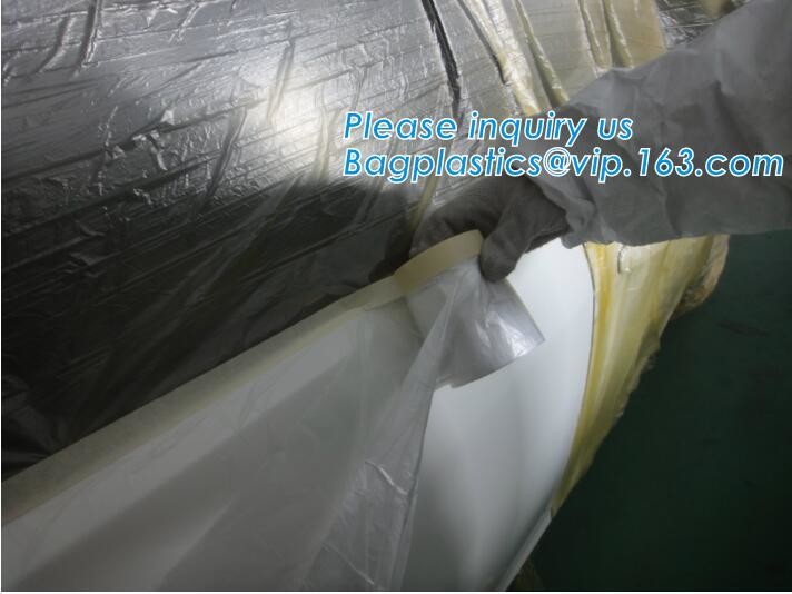 Pre-tapd paint masking film HDPE,Car paint repair masking film with tape, Hot sell masking film with adhesive tape, PAC