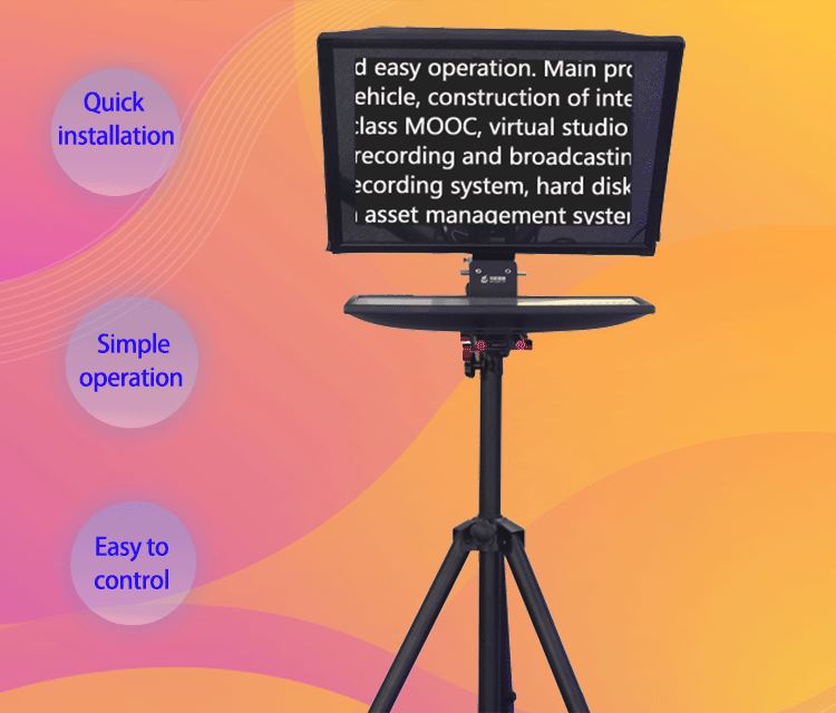 20-inch Single Screen Tempered Prompter Glass for Accurate Teleprompting and Shooting