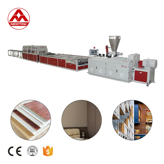 32.9 rpm Screw Speed PVC Based WPC Extrusion Line Manufactured for Manufacturing Plant