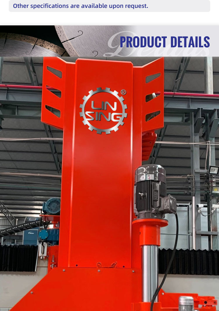 High Productivity Horizontal Stone Cutting Machine for Granite Marble Stone Block Cutter