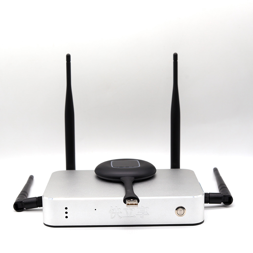 Quickshare Wireless Video Transmitter Receiver ，Aluminum Alloy Long Range Av Sender